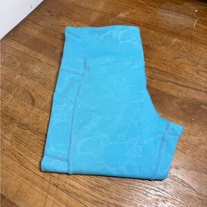 Aqua Floral Women's Leggings